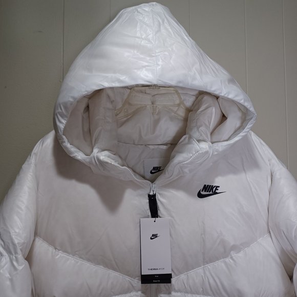 Nike Sportswear Therma-FIT City Series White Down Puffer Parka Coat 2X 3X - Picture 4 of 13